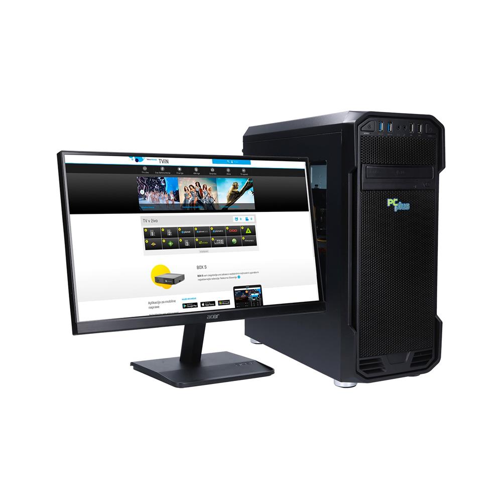 PCplus Gamer AMD + monitor Acer 24.5