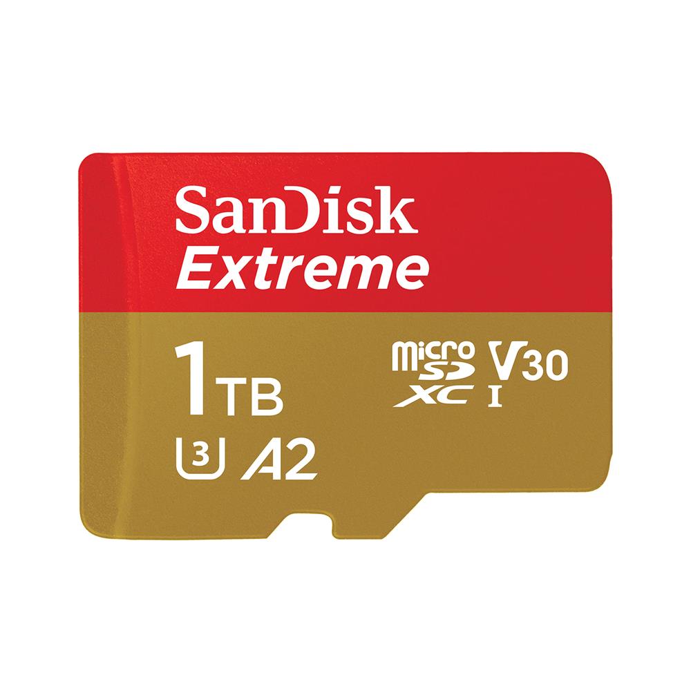 SanDisk Spominska kartica Extreme microSDXC, SD Adapter in Rescue Pro Deluxe (SDSQXA1-1T00-GN6MA)