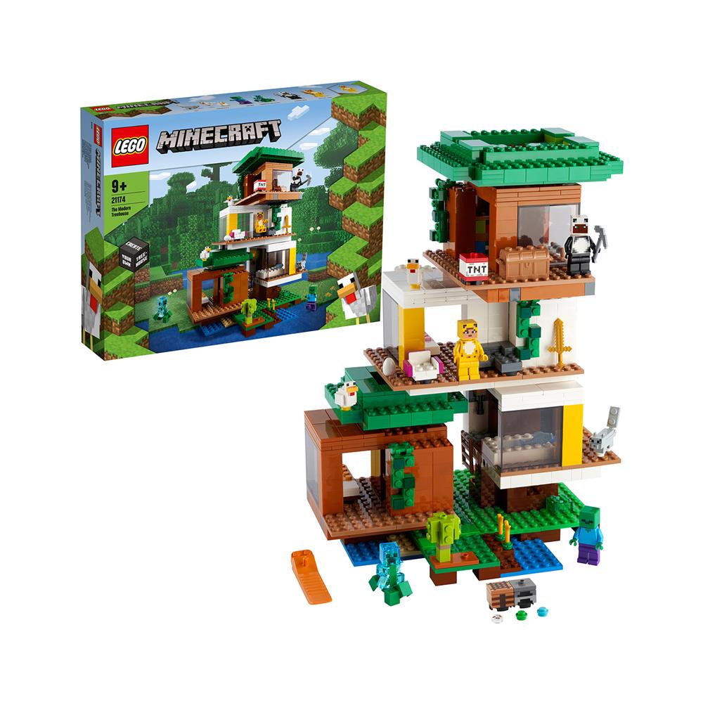 LEGO Minecraft Sodobna drevesna hišica 21174