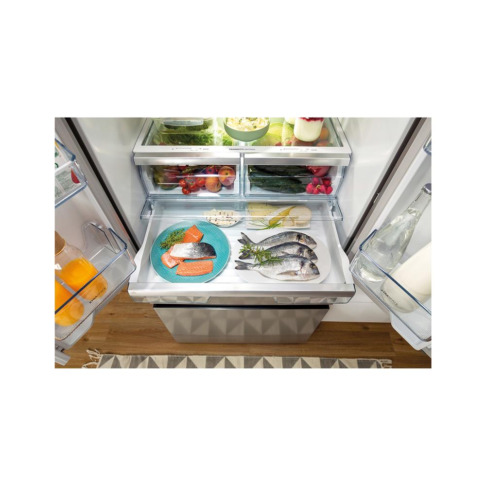 Gorenje Dvovratni hladilnik s predalom NRM8181UX