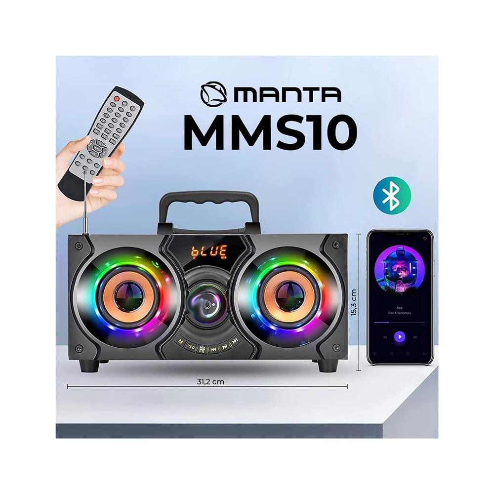 MANTA Prenosni karaoke zvočni sistem MMS10
