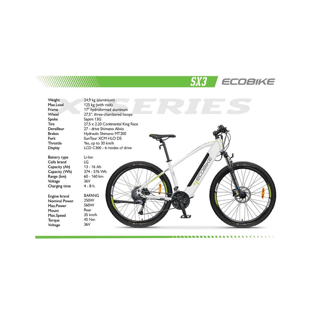 Ecobike Električno gorsko kolo SX3
