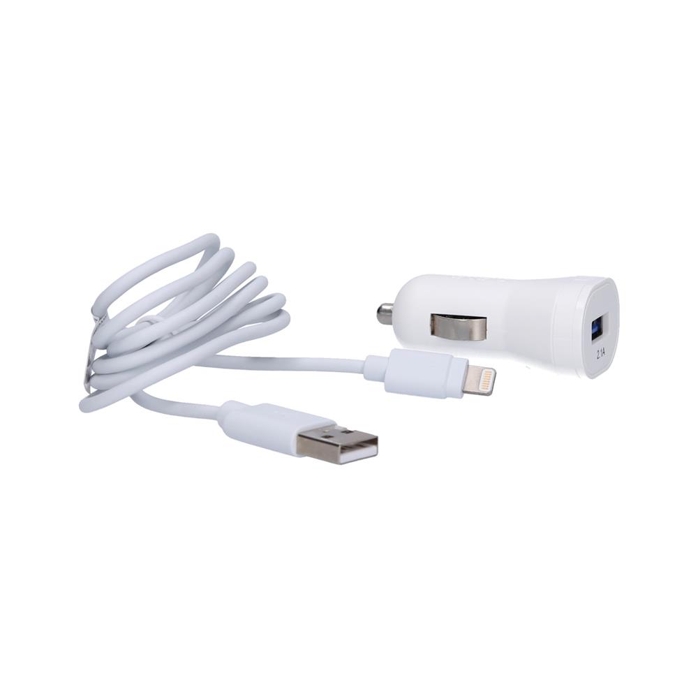 SBS Avtopolnilec 2.1 A in USB kabel Lightning(TEKITCRLH21AWFAST)