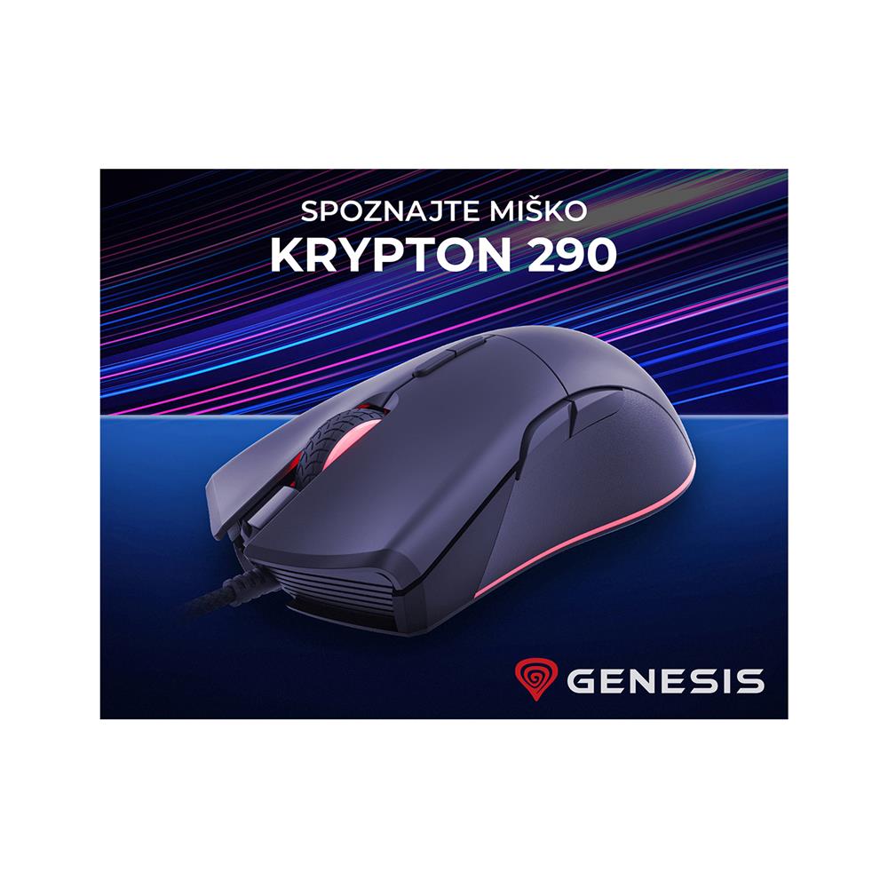 Genesis Gaming miška Krypton 290 (MOUSE-GEN-KRY290-B)