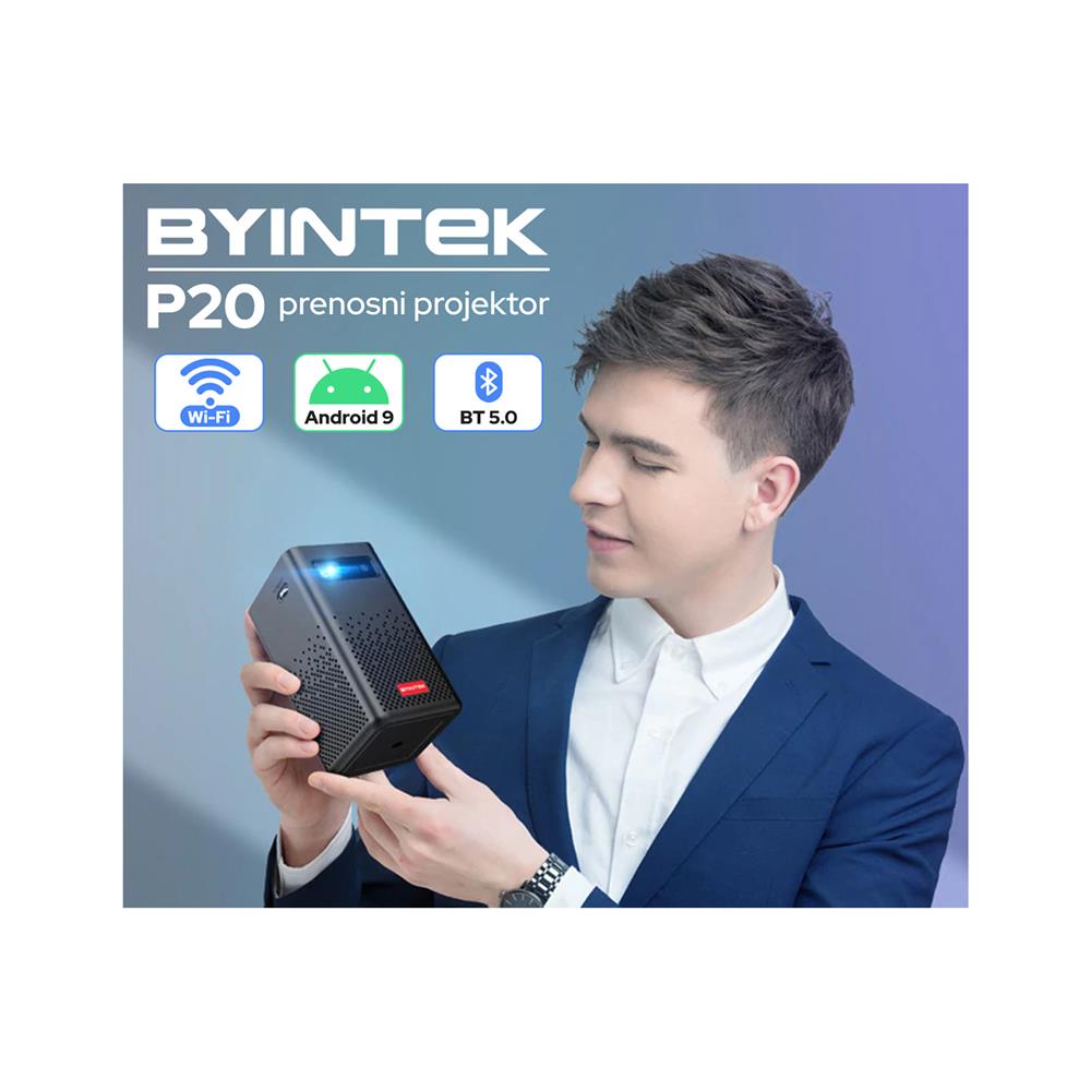 BYINTEK Prenosni mini projektor p20 3d led dlp (proj-byi-p20)