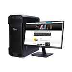 PCplus Gamer AMD + monitor Acer 24.5 črna