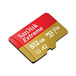 SanDisk Spominska kartica Extreme microSDXC, SD Adapter in Rescue Pro Deluxe (SDSQXA1-512G-GN6MA) 512 GB črna