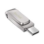 SanDisk USB ključek Ultra Dual Drive Luxe (SDDDC4-512G-G46) 512 GB srebrna