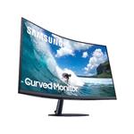 Samsung Ukrivljen monitor C24T550FDR črna