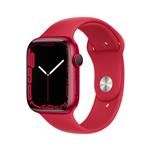 Apple Pametna ura Watch Series S7 GPS 45mm Sport Band (MKN93BS/A) 45 mm rdeča z rdečim paščkom SB