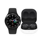 Samsung Komplet pametna ura Galaxy Watch4 Classic 46mm BT in brezžične slušalke Galaxy Buds2 črna-grafitna