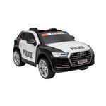 Lean Toys Otroški avto na akumulator Audi Q5 policijski belo-črna