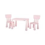 FreeON Plastična miza s stolčkoma Janus roza