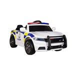 Lean Toys Otroški policijski avto na akumulator Max bela