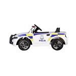 Lean Toys Otroški policijski avto na akumulator Max bela
