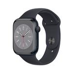 Apple Pametna ura Watch Series 8 GPS 45mm Sport Band 45 mm črna s črnim paščkom SB
