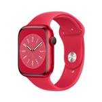 Apple Pametna ura Watch Series 8 GPS 45mm Sport Band (MNP43BS/A) 45 mm rdeča z rdečim paščkom SB