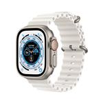Apple Pametna ura Watch Ultra GPS + Cellular 49mm Ocean Band titan z belim paščkom OB