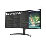 LG Ukrivljen monitor 35WN75C-B črna
