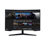 Samsung Ukrivljen gaming monitor Odyssey C27G55TQBU črna