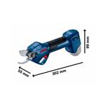 Bosch Akumulatorske vrtne škarje Pro Pruner 06019K1021 modra