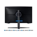 Samsung Ukrivljen gaming monitor Odyssey C32G75TQSP črna