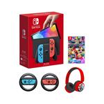 Nintendo Igralna konzola Switch OLED Joy-Con in Super Mario dodatki rdeče-modra
