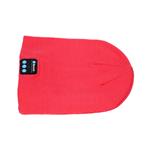 GREENGO Zimska kapa z vgrajenimi bluetooth slušalkami rdeča