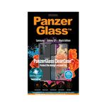 PanzerGlass Silikonski ovoj s steklom na zadnji strani črna