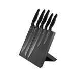 Platinet 5-delni set kuhinjskih nožev z magnetnim nosilcem (PBKSB5W) črna