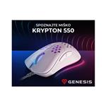 Genesis Gaming miška Krypton 550 (MOUSE-GEN-KRY550-W) bela