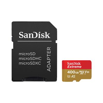 SanDisk Spominska kartica Extreme microSD z adapterjem (SDSQXA1-400G-GN6MA)